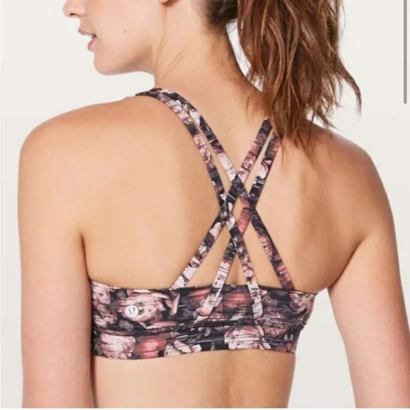 Lululemon Energy Sports Bra in Peony Multi size 4 - Picture 5 of 5